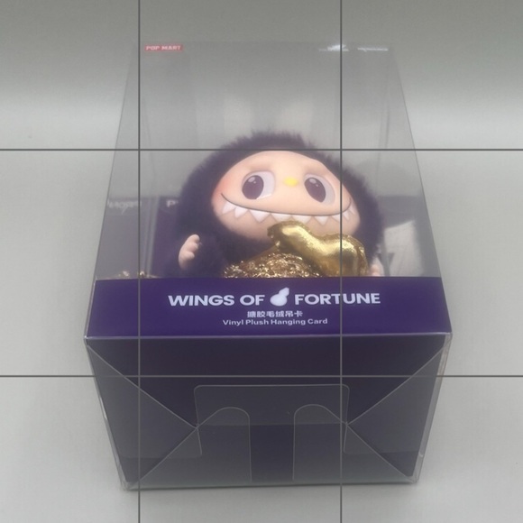 PopMart Authentic LABUBU × PRONOUNCE WINGS OF FORTUNE Vinyl Plush Hanging Card - Picture 6 of 12